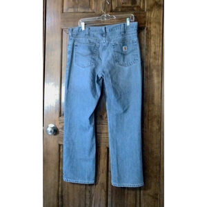 VTG 90S USA Carhartt B03 Denim Dungaree Jeans Men 36X30 Gorpcore Workwear